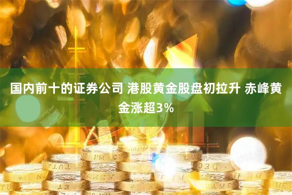 国内前十的证券公司 港股黄金股盘初拉升 赤峰黄金涨超3%